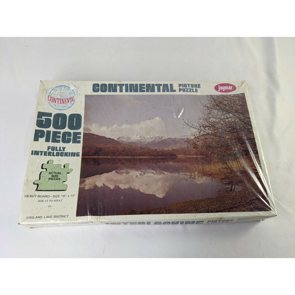 Jaymar Continental Picture Puzzle 500‎ Pc Jigsaw England Lake District